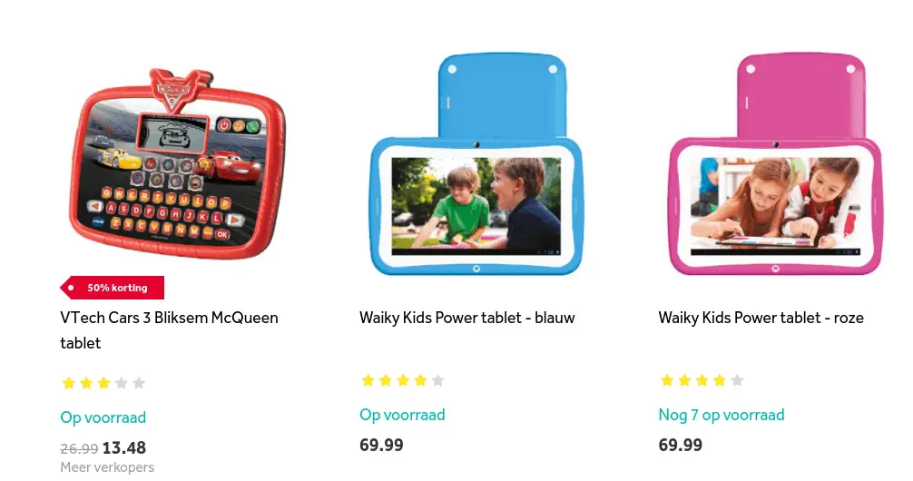 Welke kindertablets kun je bij intertoys kopen